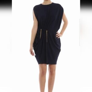 Drape style Lanvin dress with gold chains